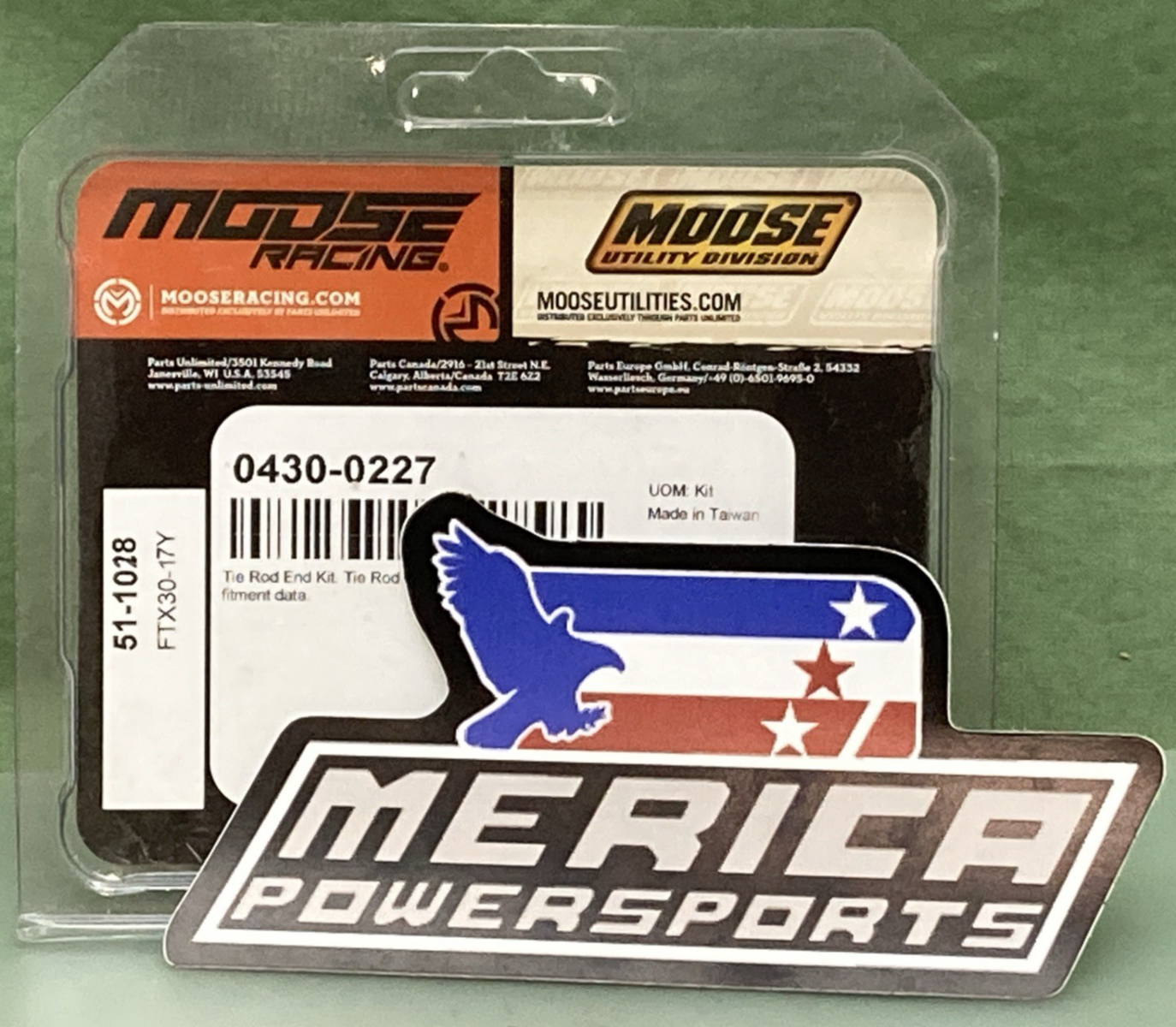 NEW GENUINE MOOSE RACING 0430-0227 Tie Rod End Kit