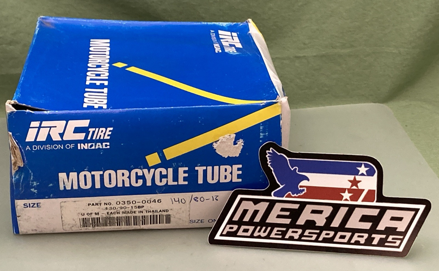 NEW GENUINE IRC TIRE 0350-0046 Tire Tube