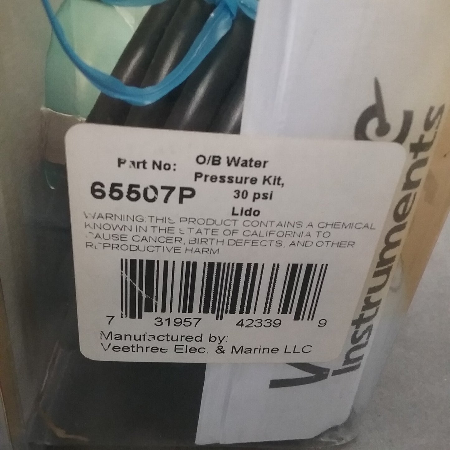 NEW SIERRA 65507P WATER PRESSURE GAUGE 2 INCH STAINLESS STEEL BEZEL 12V 30 PSI