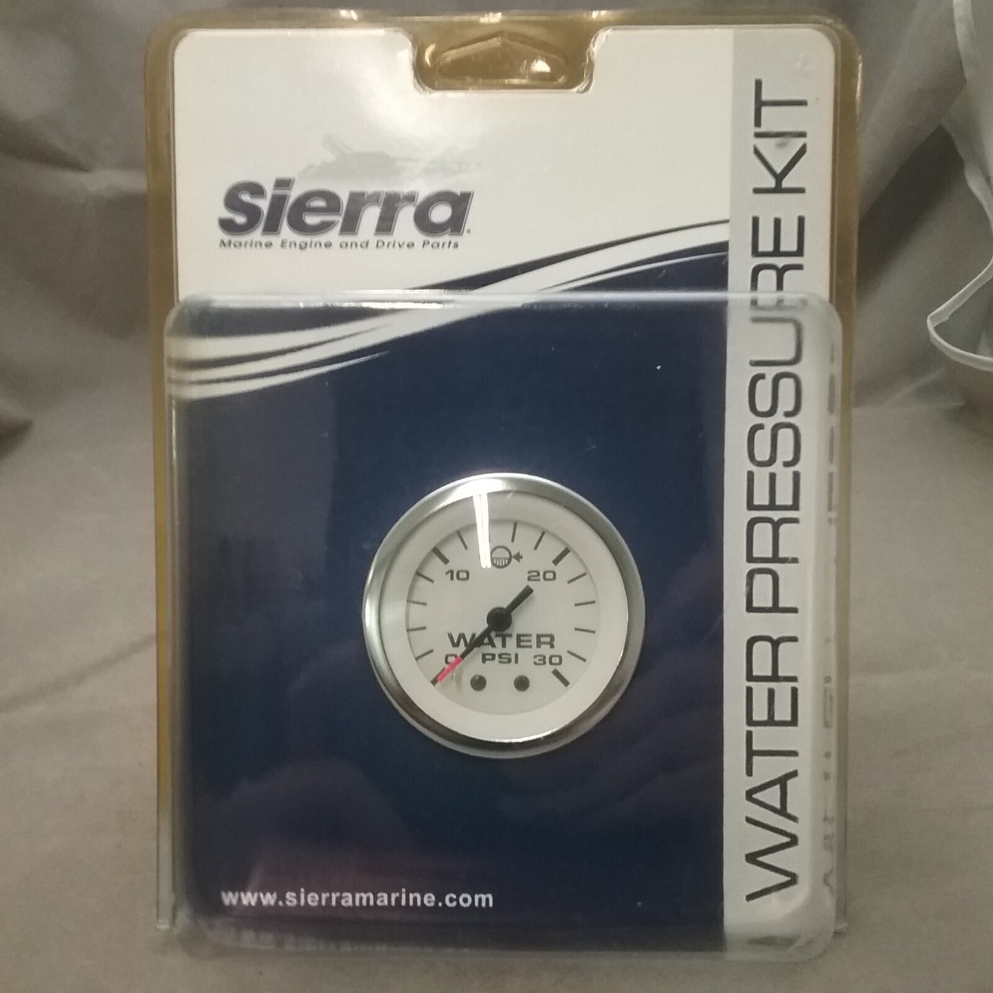 NEW SIERRA 65507P WATER PRESSURE GAUGE 2 INCH STAINLESS STEEL BEZEL 12V 30 PSI