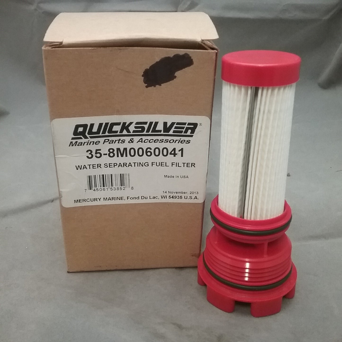NEW QUICKSILVER 35-8M0060041 FUEL FILTER MERCURY OUTBOARDS 250 275 300 350 400HP