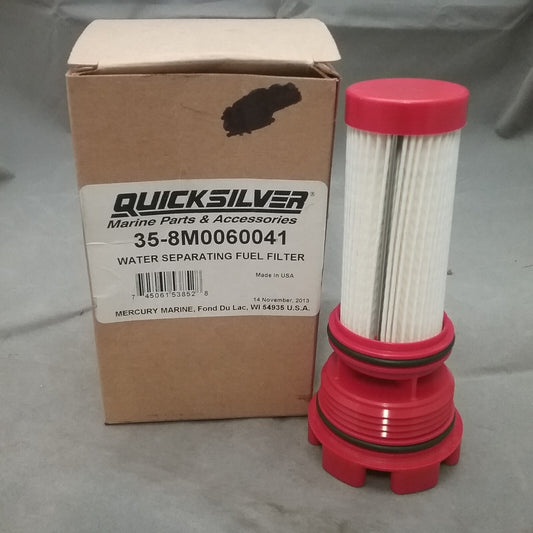 NEW QUICKSILVER 35-8M0060041 FUEL FILTER MERCURY OUTBOARDS 250 275 300 350 400HP