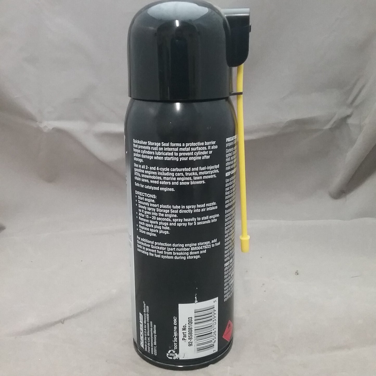 NEW QUICKSILVER 92-858081Q03 STORAGE SEAL FOGGING OIL 12OZ 2 AND 4CYCLE ENGINES