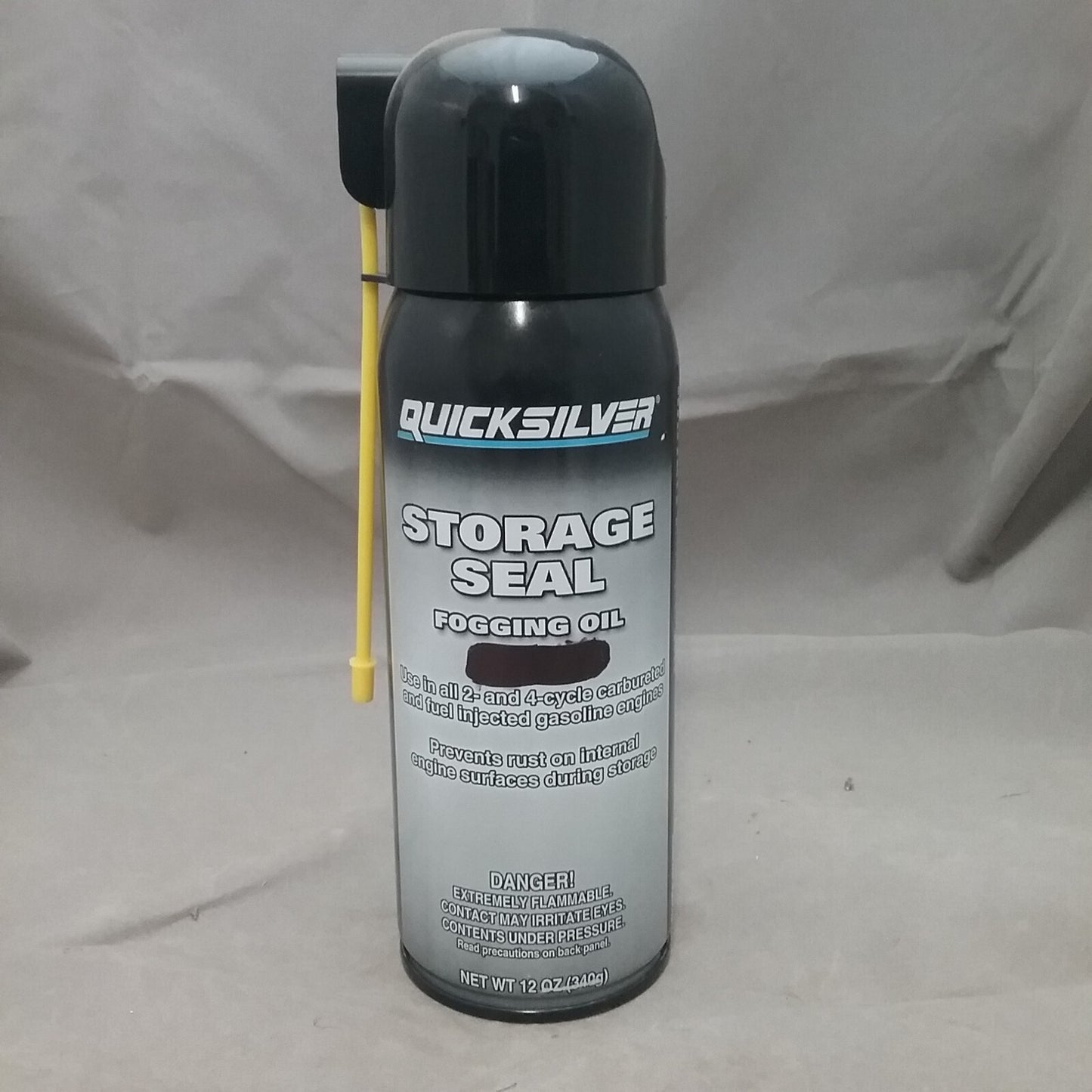 NEW QUICKSILVER 92-858081Q03 STORAGE SEAL FOGGING OIL 12OZ 2 AND 4CYCLE ENGINES