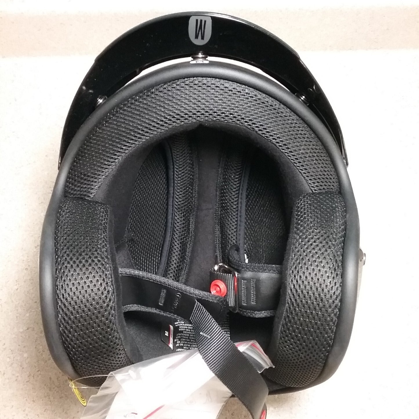 NEW GMAX OF-2/OF-2Y OPEN-FACE HELMET - GLOSS BLACK - MEDIUM