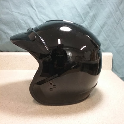 NEW GMAX OF-2 OPEN-FACE HELMET - GLOSS BLACK - XL