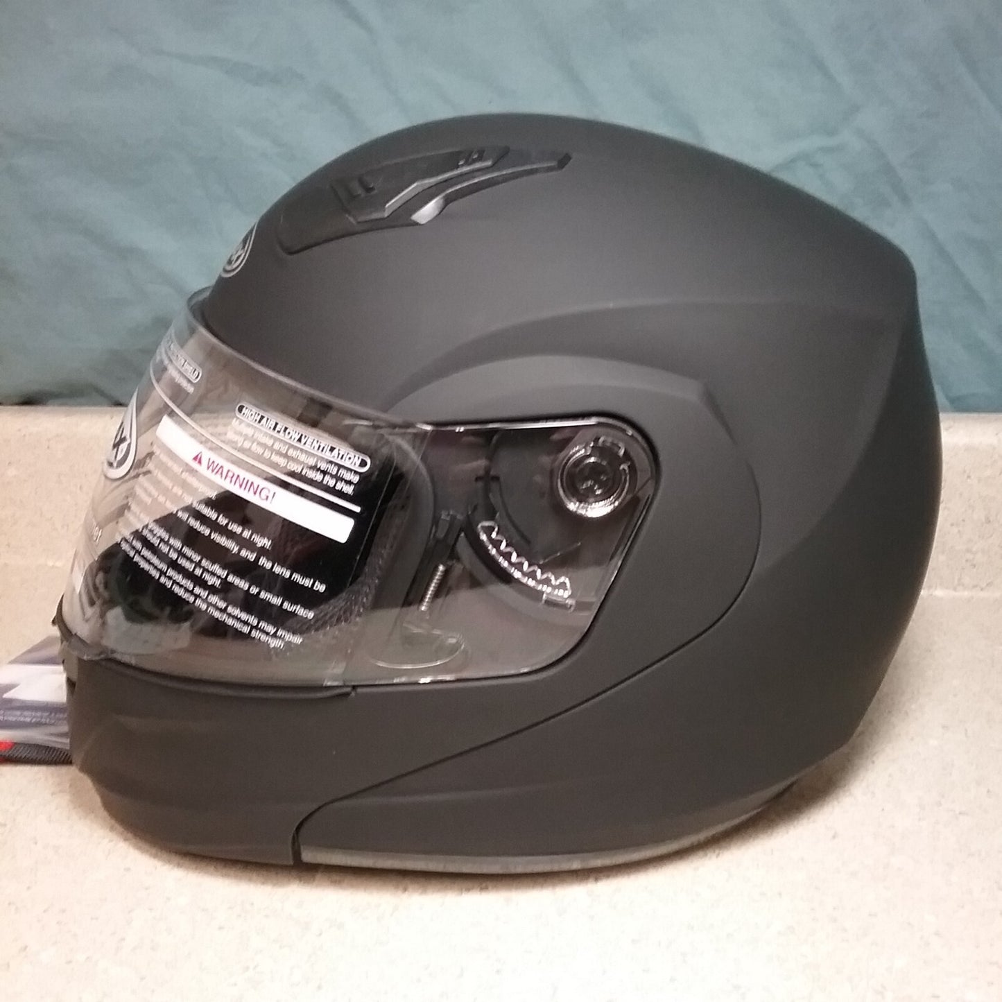 NEW GMAX MD-04 FULL FACE SOLID SNOWMOBILE HELMET - MATTE BLACK - S