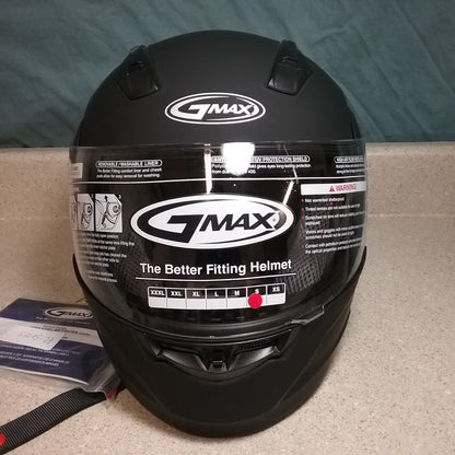 NEW GMAX MD-04 FULL FACE SOLID SNOWMOBILE HELMET - MATTE BLACK - S
