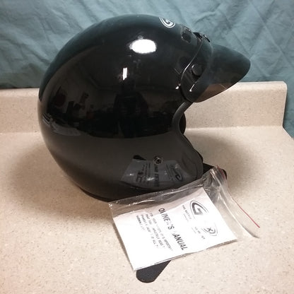 NEW GMAX GM2S FULLY DRESSED OPEN FACE HELMET -GLOSS BLACK - 4XL