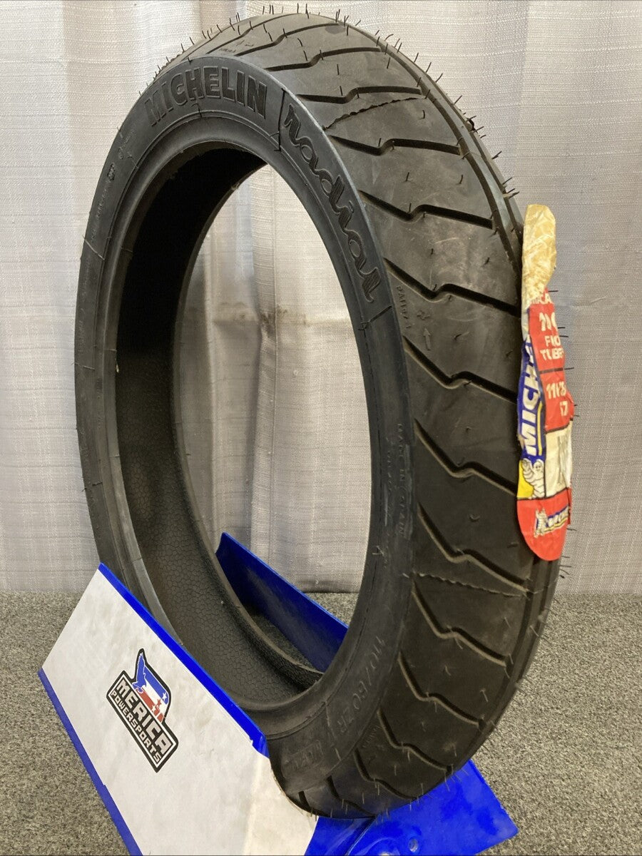 NEW GENUINE MICHELIN MACADAM 100X 110/80 ZR17 57W TL FRONT M/C TIRE 87-9555