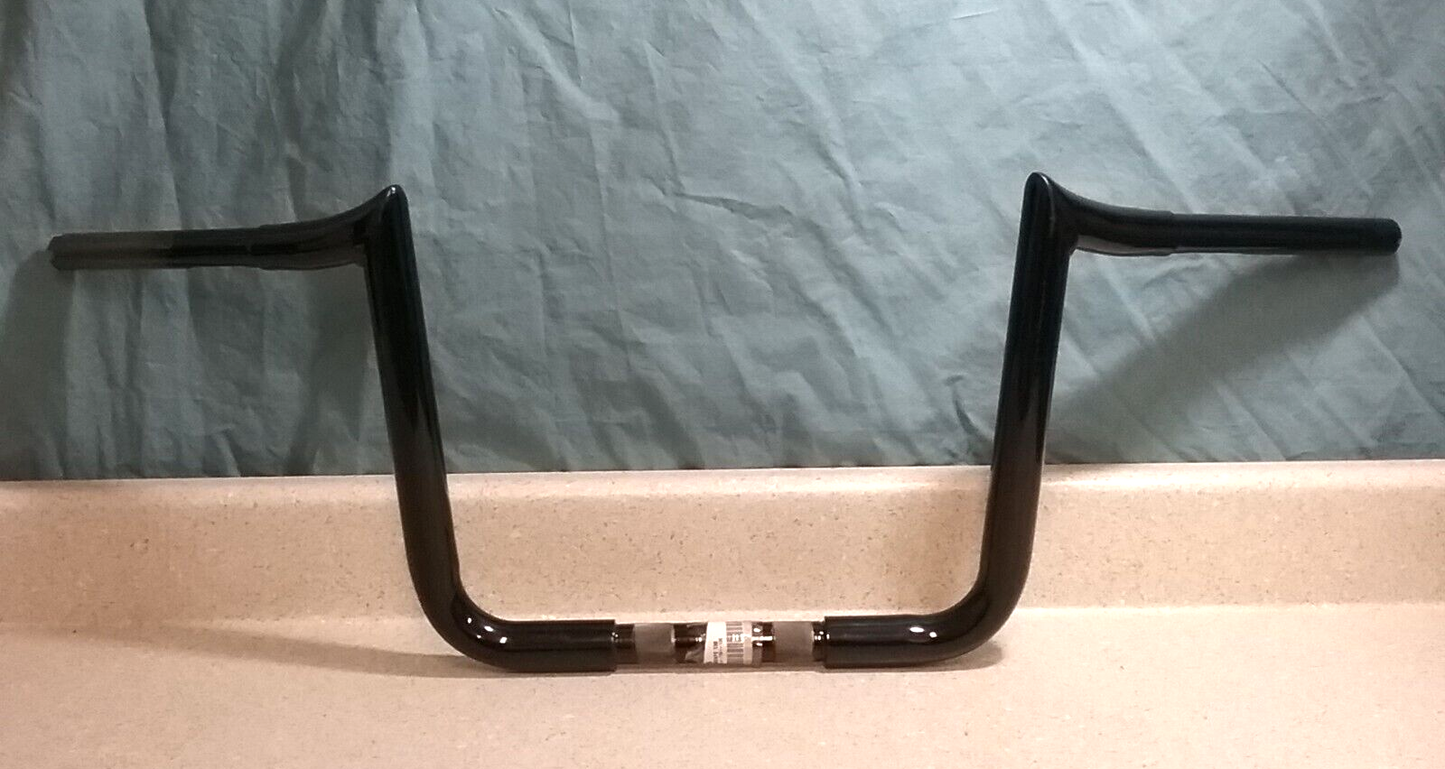 NEW LA CHOPPERS 0601-4535 1 1/4" Prime Ape Handlebars 11" Gloss Black Powdercoat