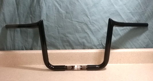 NEW LA CHOPPERS 0601-4535 1 1/4" Prime Ape Handlebars 11" Gloss Black Powdercoat