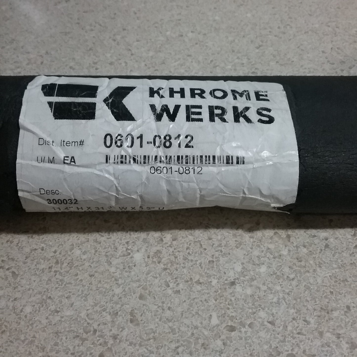 NEW KHROME WERKS HB 300032 1"  DIMPLED CHROME HANDLEBAR HARITAGE FLST 87-07