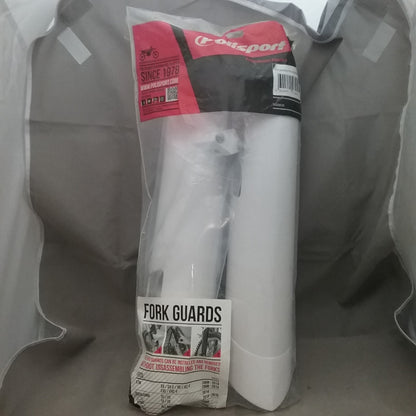 NEW POLISPORT 8398500006 FORK GUARDS WHITE HUSQVARNA KTM HONDA GAS GAS 2006-2020