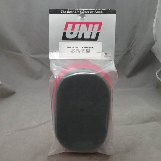 NEW UNI NU-2378ST AIR FILTER KAWASAKI KLR650 1987-2018 KLX650C 1993-1997