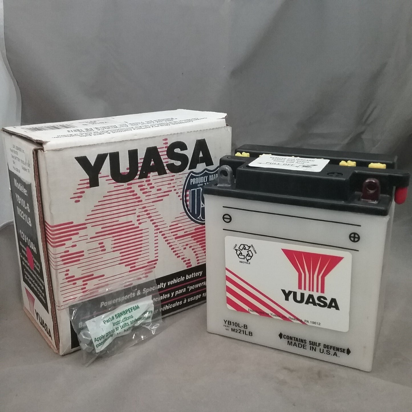 NEW YUASA YB10L-B BATTERY ATV MOTORCYCLE SCOOTER KAWASAKI GILERA YAMAHA