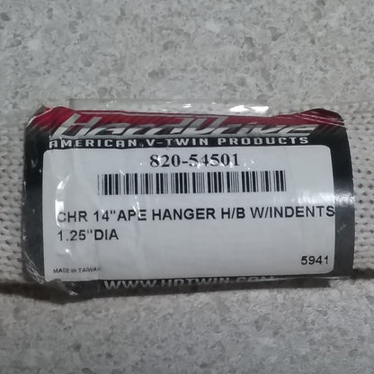 NEW HARDDRIVE 820-54501 APE HANGER 1-1/4" CHROME 14" HARLEY OEM 096433