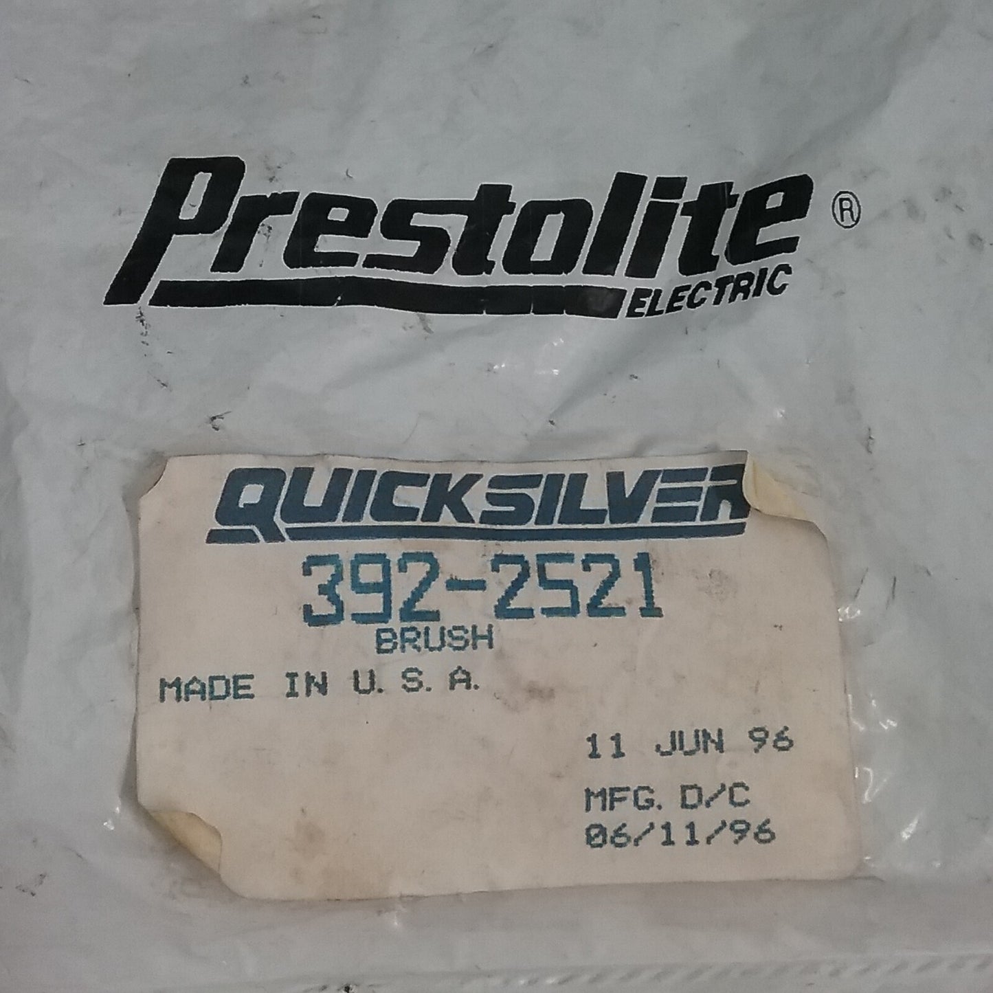 NEW QUICKSILVER PRESTOLITE 392-2521 STARTER BRUSH SET