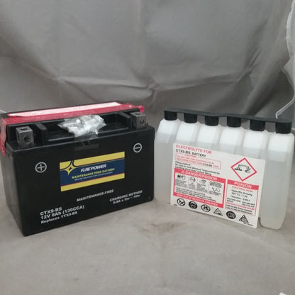 NEW FIREPOWER CTX9-BS  BATTERY MOTORCYCLE HONDA KAWASAKI POLARIS WITH ACID PACK