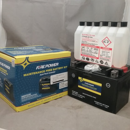 NEW FIREPOWER CTX9-BS  BATTERY MOTORCYCLE HONDA KAWASAKI POLARIS WITH ACID PACK