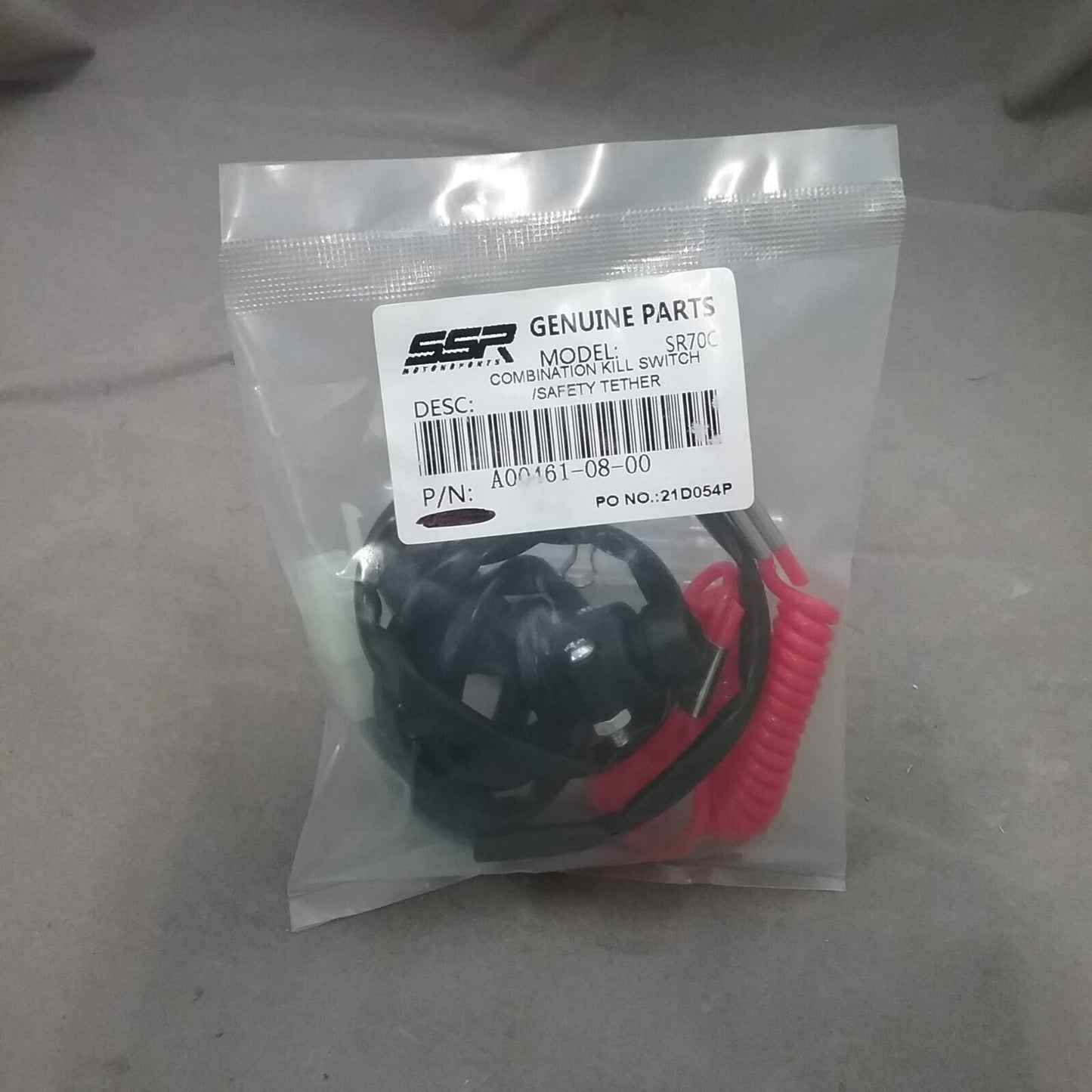NEW SSR A00461-08-00 KILL SWITCH WITH TETHER SR70C PIT BIKES
