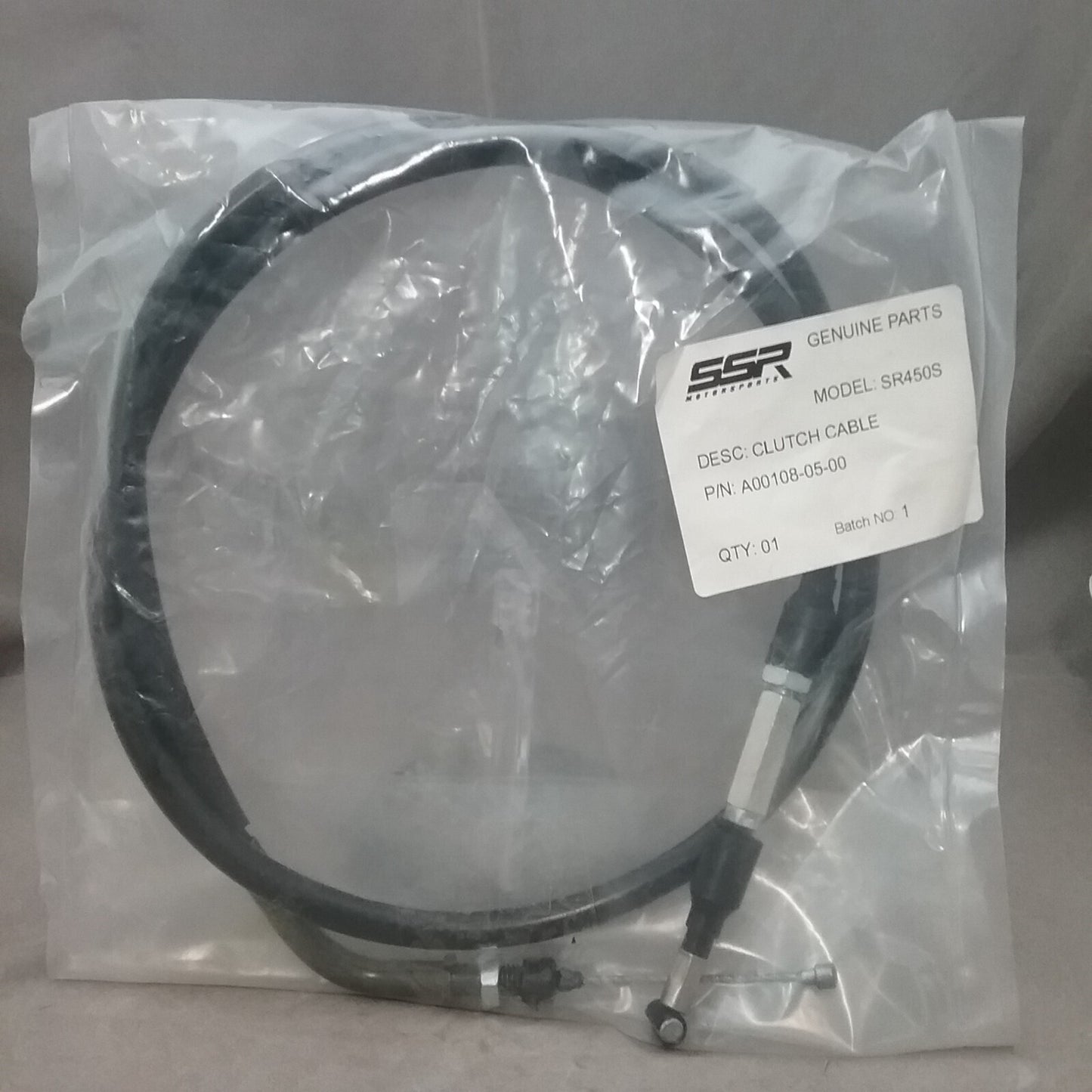 NEW SSR A00108-05-00 CLUTCH CABLE SR450S 44 INCHES