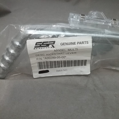 NEW SSR A00289-05-00 KICK STARTER LEVER FITS VARIOUS SSR MODELS