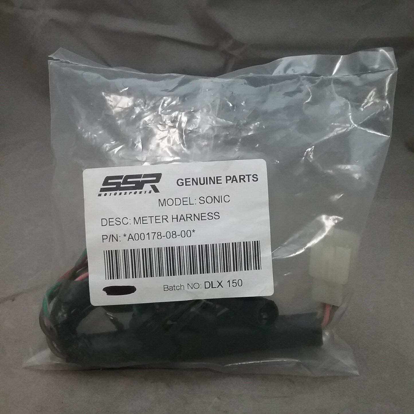 NEW SSR A00178-08-00 METER HARNESS FITS SSR SONIC