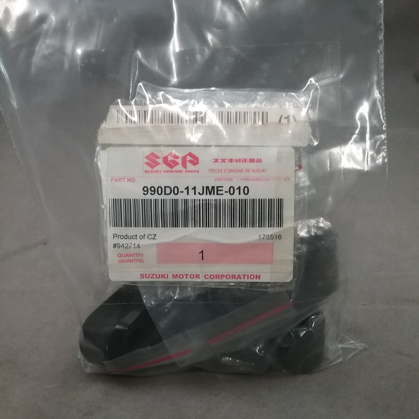 NEW SUZUKI 990D0-11JME-010 MIRROR RISERS V-STROM 650 1000 BLACK