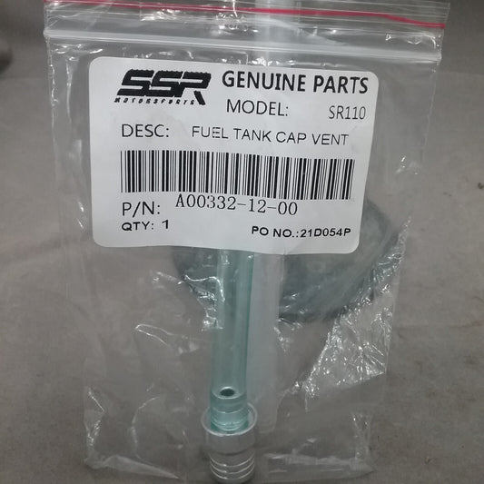NEW SSR A00332-12-00 FUEL TANK CAP VENT FITS SR110