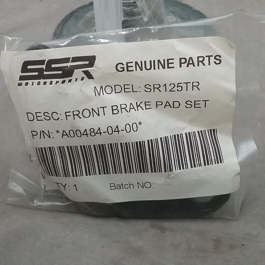 NEW SSR A00484-04-00 BRAKE PAD FRONT SET FITS SR125TR