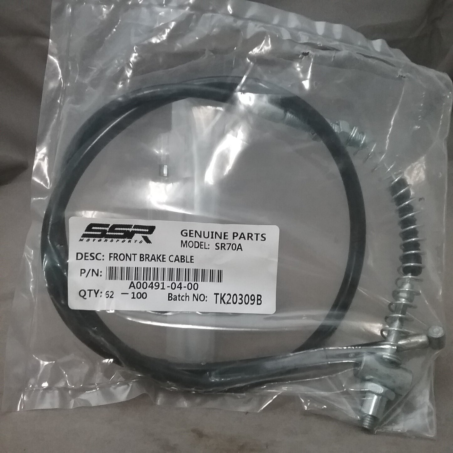 NEW SSR A00491-04-00 FRONT BRAKE CABLE FITS SR70A 38 INCHES