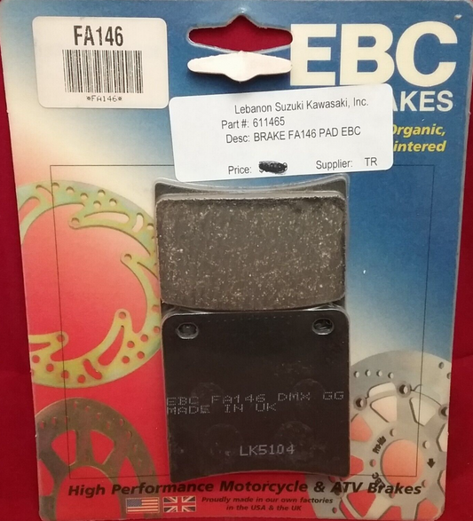 NEW EBC FA146 BRAKE PADS SUZUKI GSX-R (92-93)  YAMAHA TZ 125/250