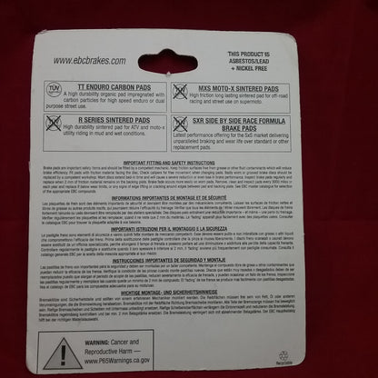 NEW EBC FA165SV SEVERE DUTY SINTERED METAL BRAKE PADS Kawasaki Suzuki Yamaha