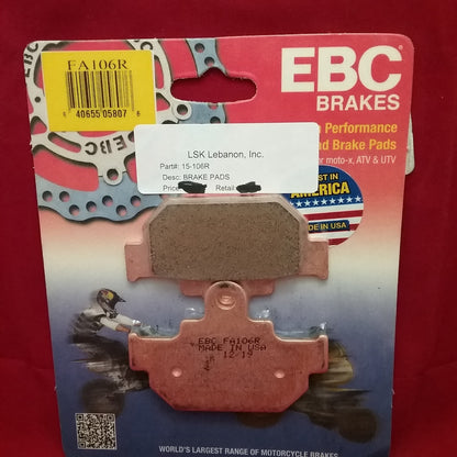 NEW EBC FA106R R-SERIES SINTERED FRONT BRAKE PADS SUZUKI
