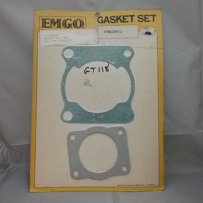 NEW EMGO 19-80238 Top End Head Gasket Kit Yamaha Tri Moto YTM125 1980-1985