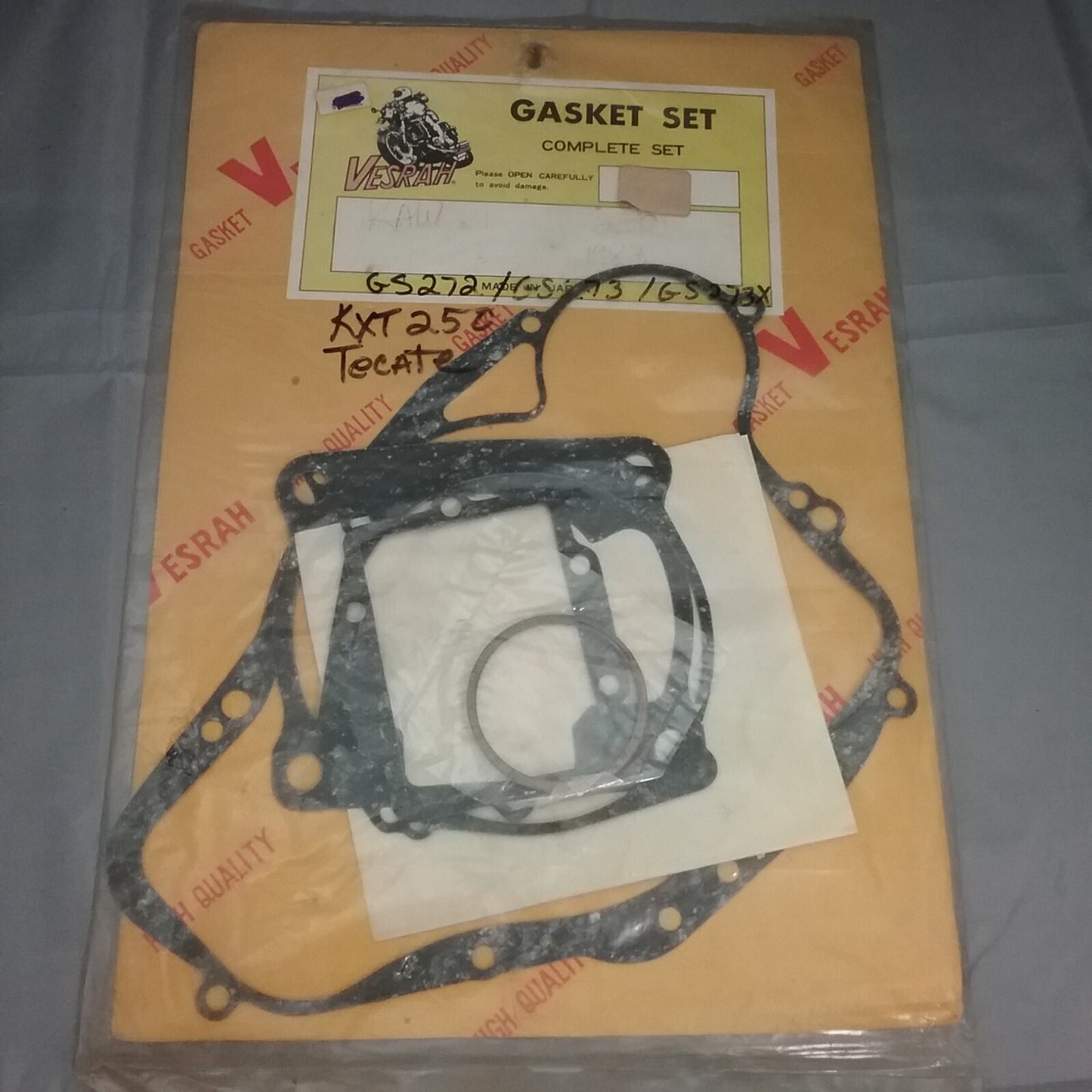 NEW VESRAH VG-4002 COMPLETE GASKET SET KAWASAKI TECATE KXT250