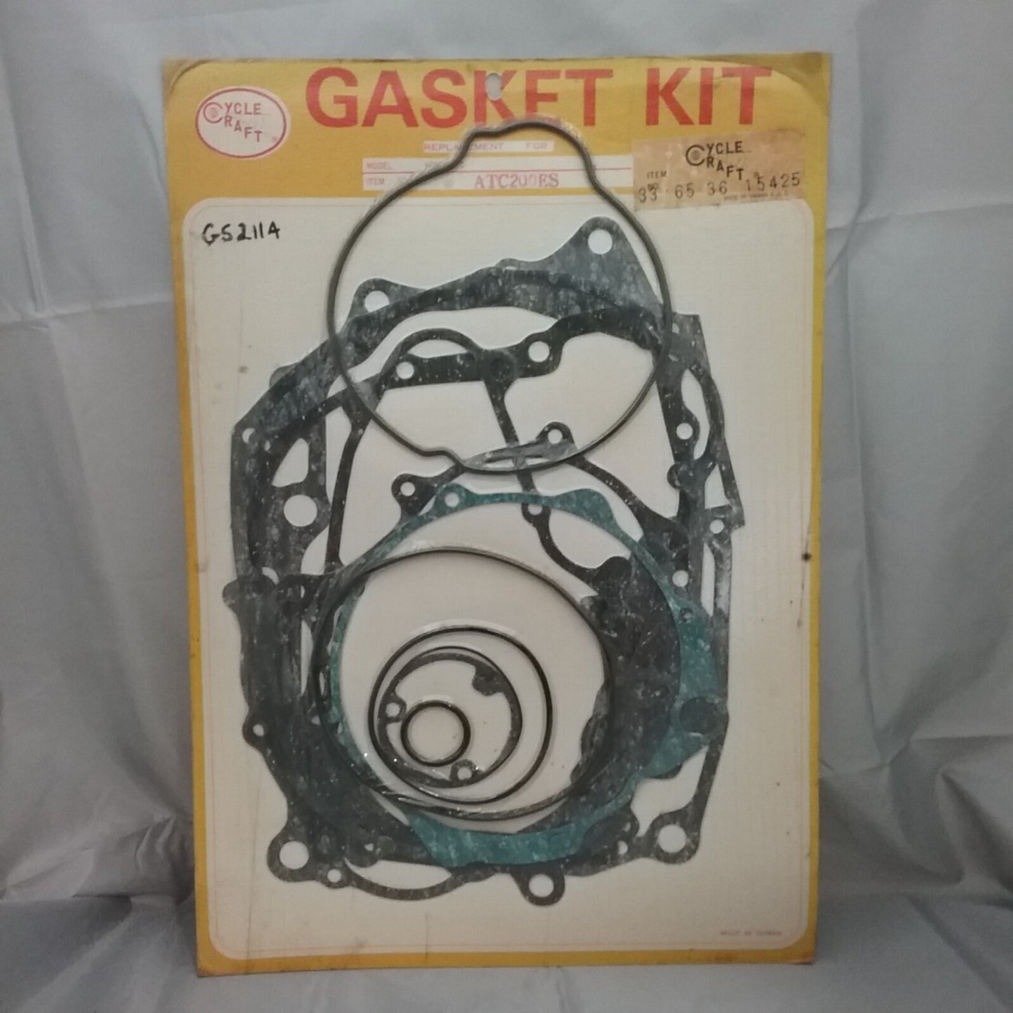 NEW CYCLE CRAFT 36-15425 COMPLETE GASKET SET HONDA ATC200ES