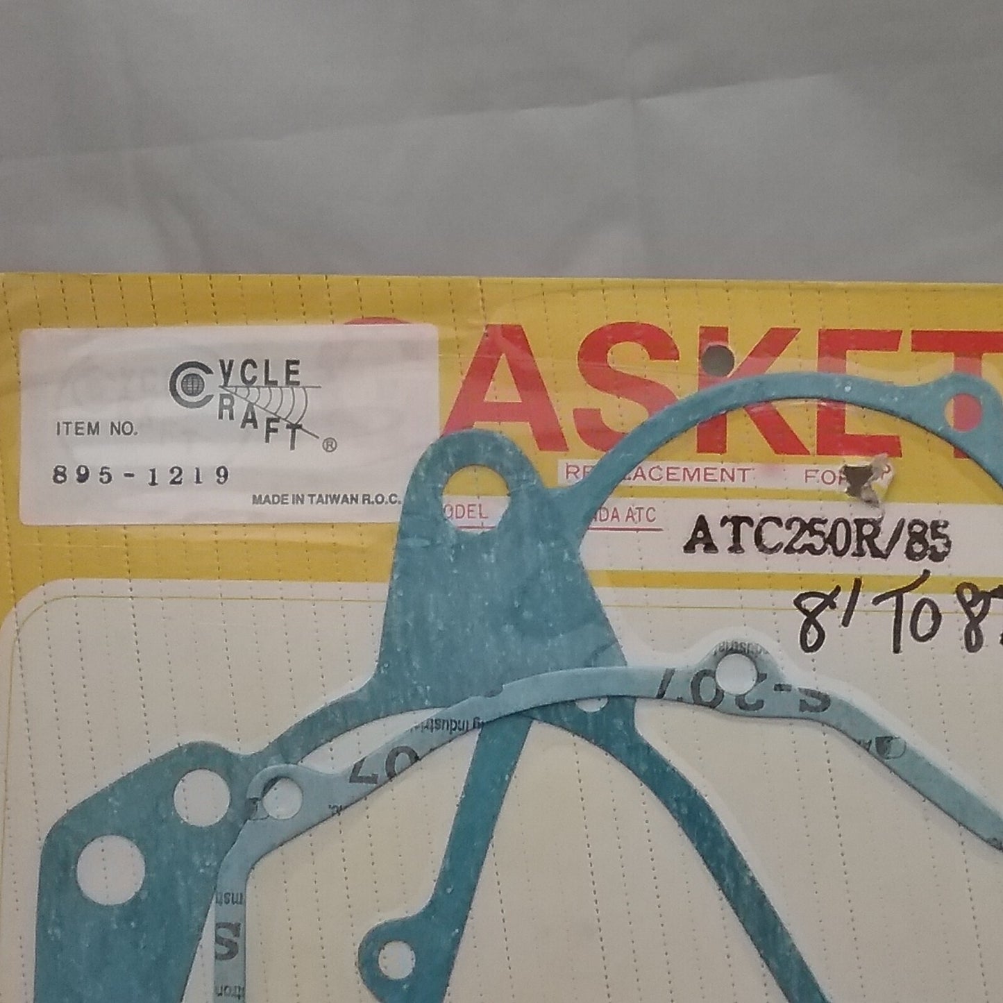 NEW CYCLE CRAFT 895-1219 LOWER GASKET SET HONDA ATC250R 1985