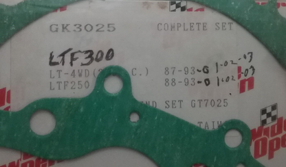 NEW WIDE OPEN GK3025 COMPLETE GASKET SET SUZUKI LTF300 87-93 LTF250 88-93