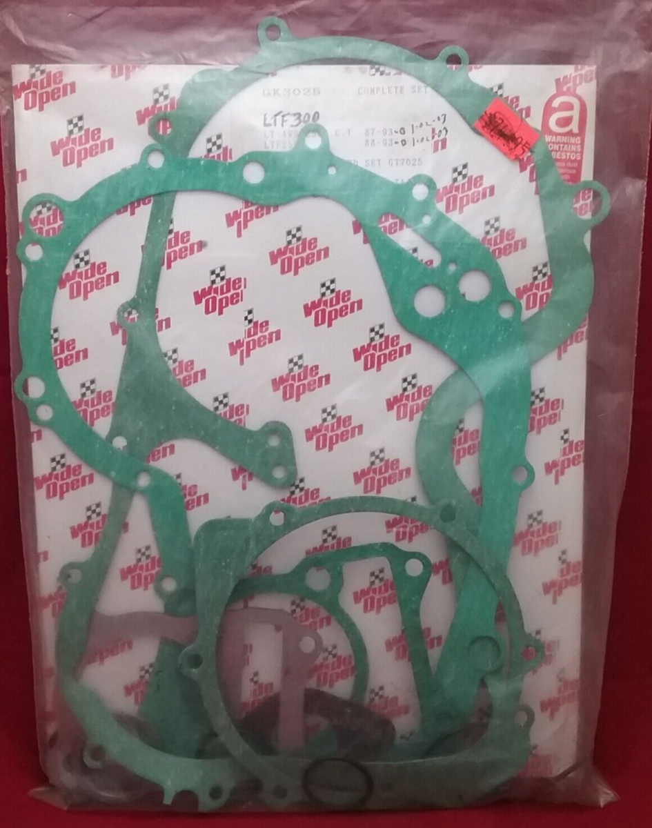 NEW WIDE OPEN GK3025 COMPLETE GASKET SET SUZUKI LTF300 87-93 LTF250 88-93