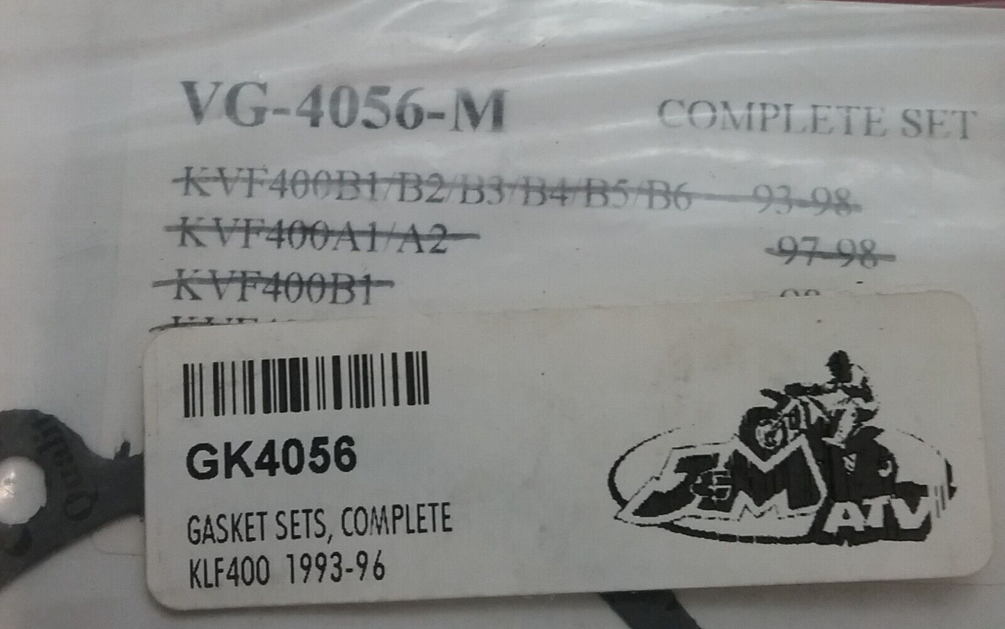 NEW VESRAH VG-4056-M COMPLETE GASKET SET KAWASAKI Bayou KLF400