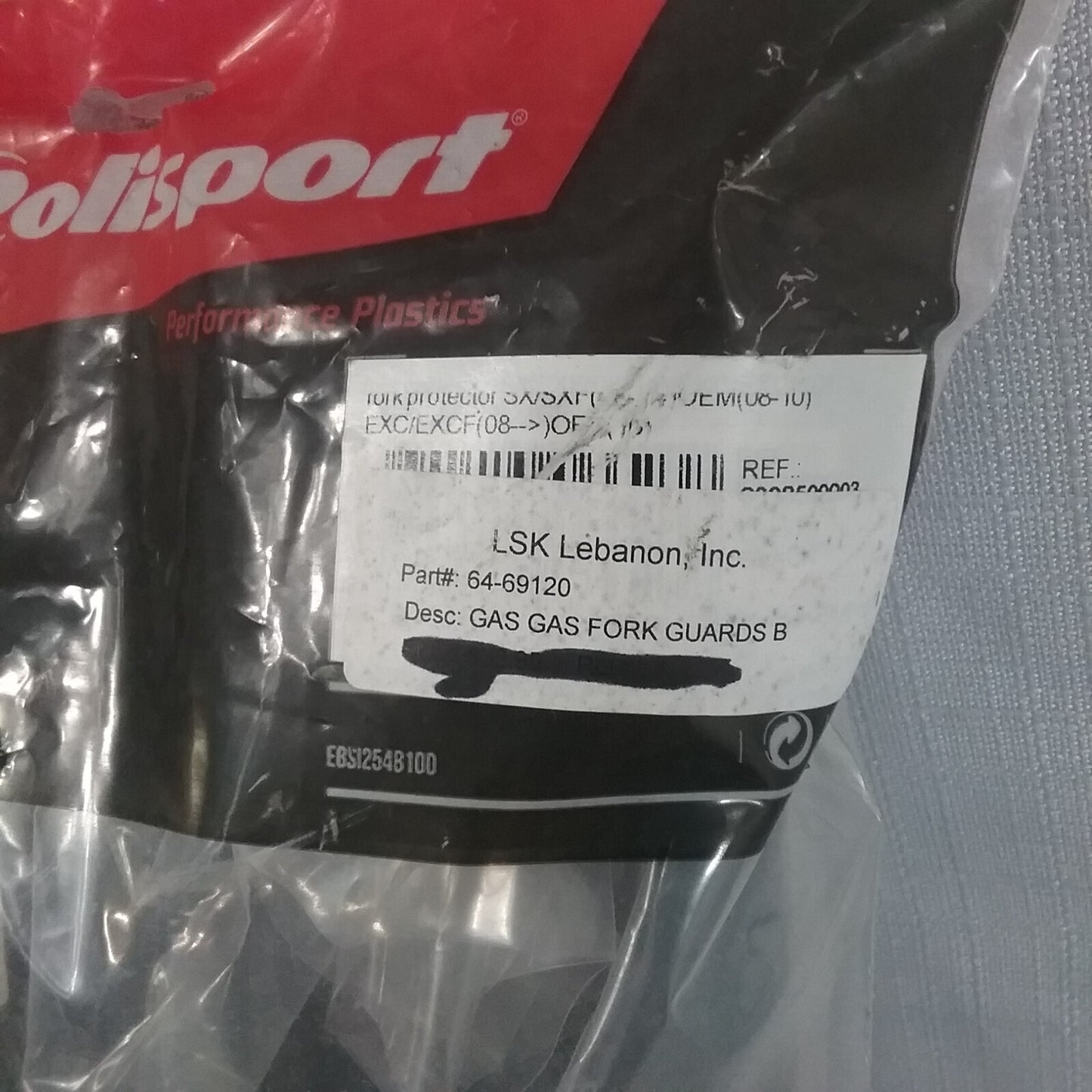 NEW POLISPORT 8398500003 FORK GUARDS BLACK HUSQVARNA KTM 2008-2015