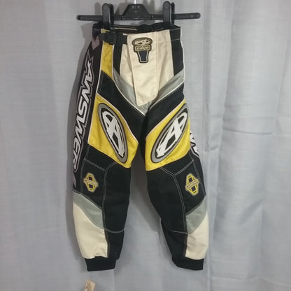 NEW ANSWER 015137U RIDING PANTS YELLOW AND BLACK YOUTH SIZE 16