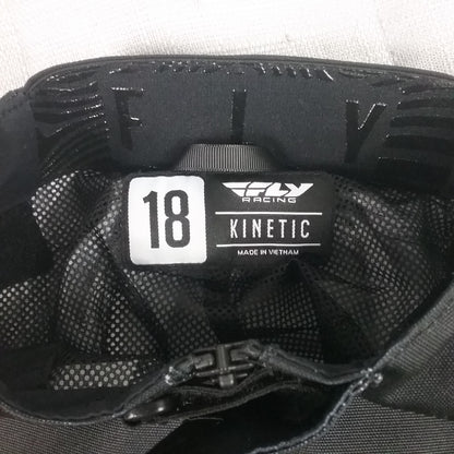 NEW FLY RACING 374-53218 RIDING PANTS BLACK AND RED YOUTH SIZE 18