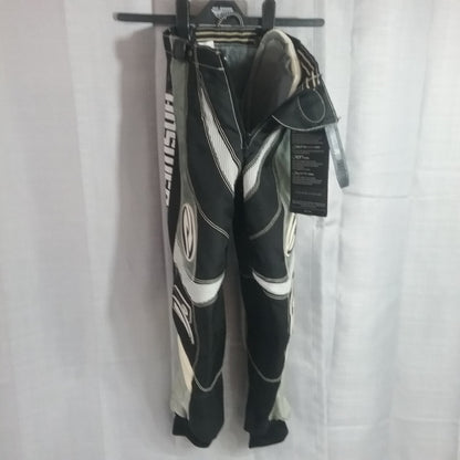 NEW ANSWER 015852 RIDING PANTS BLACK AND GREY YOUTH SIZE 16