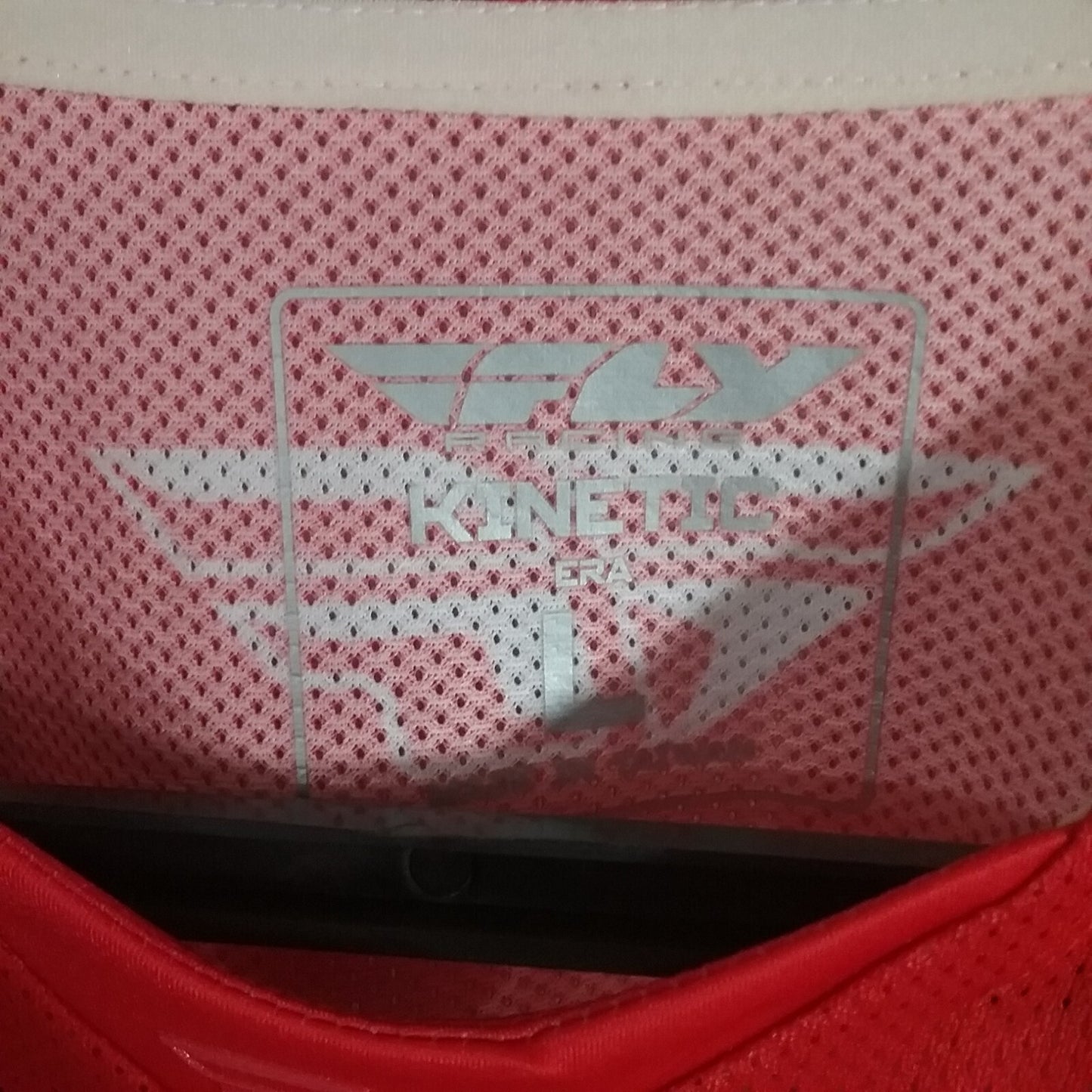 NEW FLY RACING 372-322L SHIRT LONG SLEEVE POLYESTER RED AND WHITE ADULT SIZE L