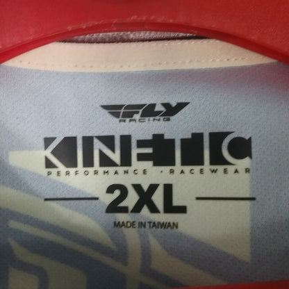 NEW FLY RACING 372-4212X SHIRT LONG SLEEVE POLYESTER TEAL AND YELLOW ADULT 2XL