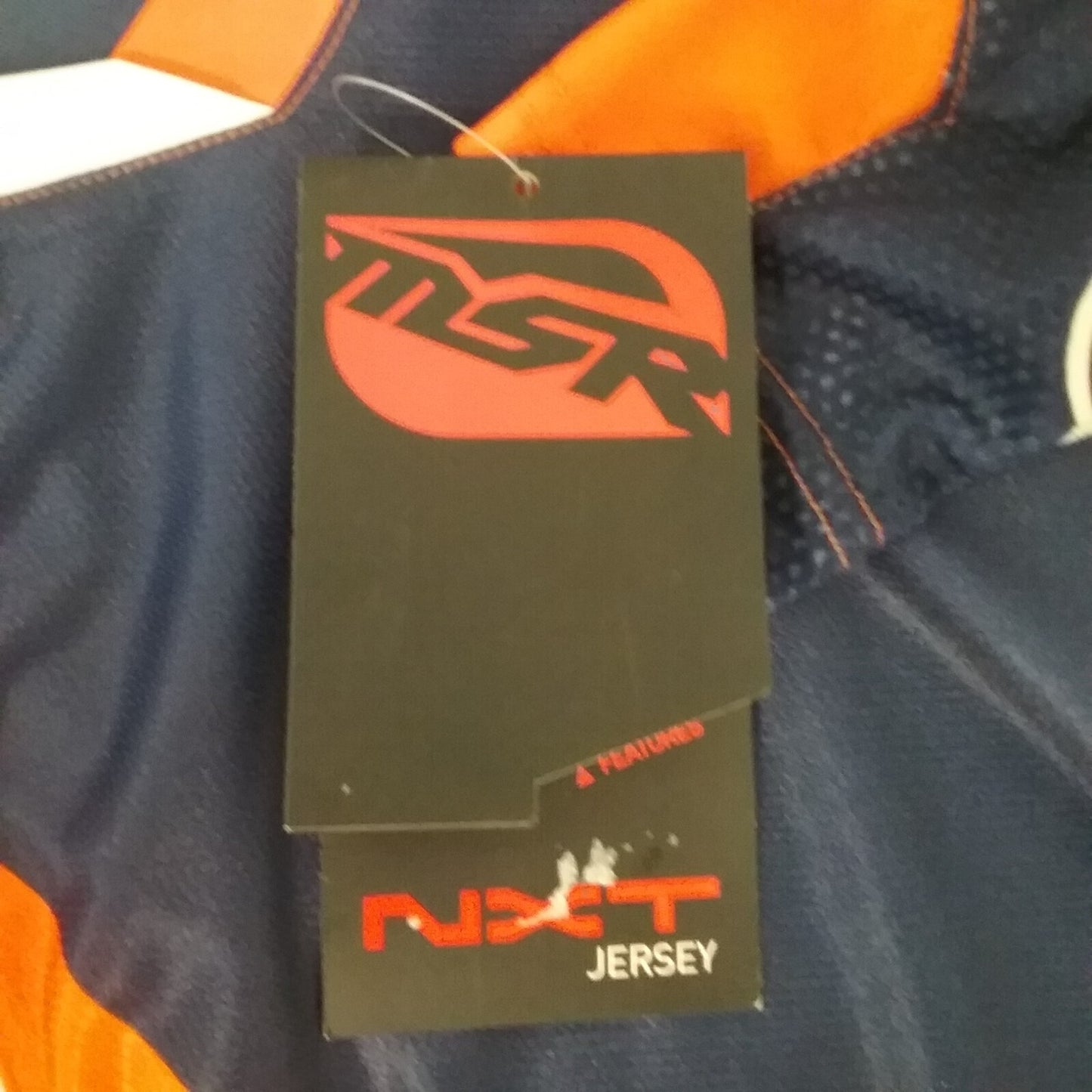 NEW MSR 331590 SHIRT LONG SLEEVE POLYESTER ORANGE AND BLUE ADULT L