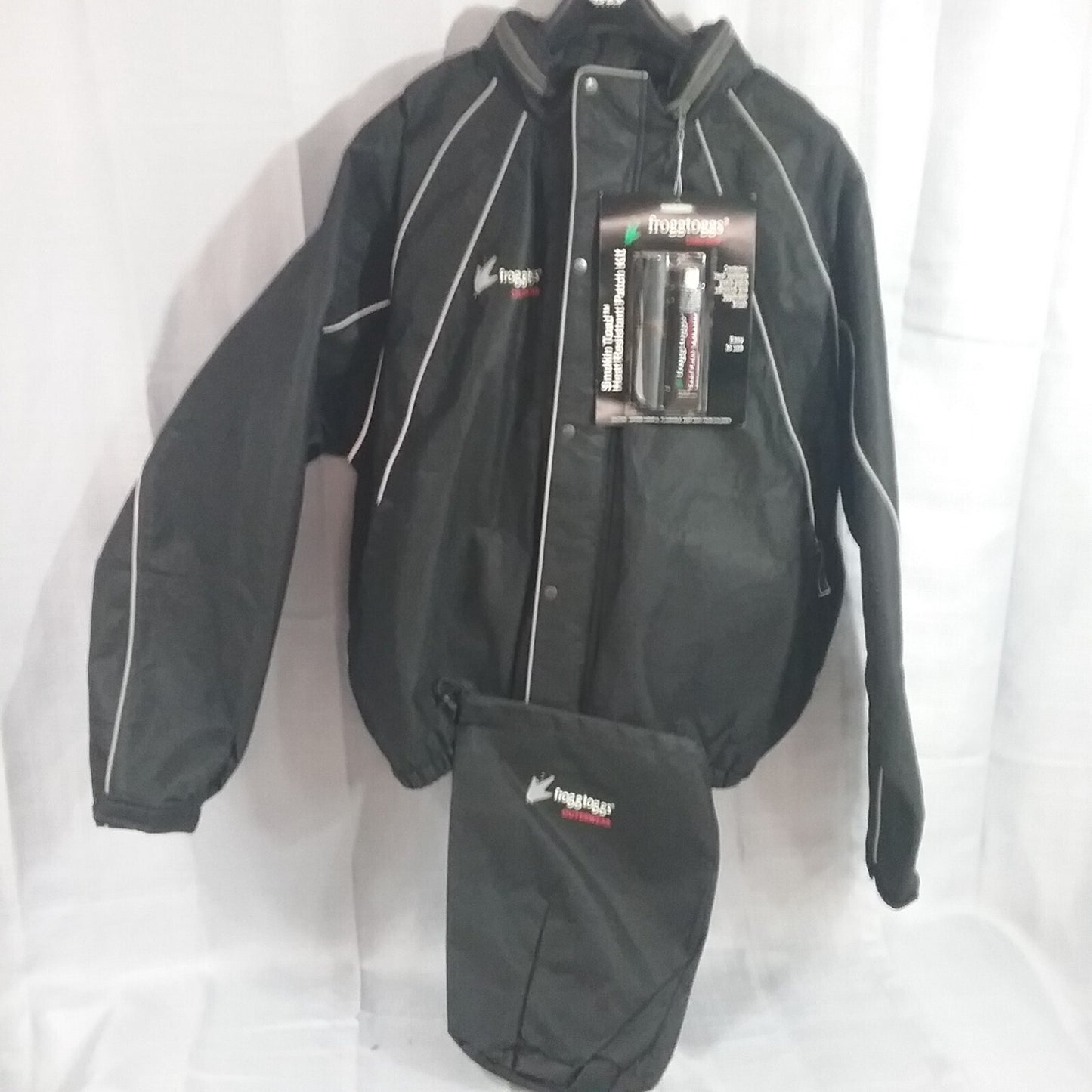NEW FROGG TOGGS FT10322-01 OUTERWEAR RAINSUIT BLACK MEDIUM